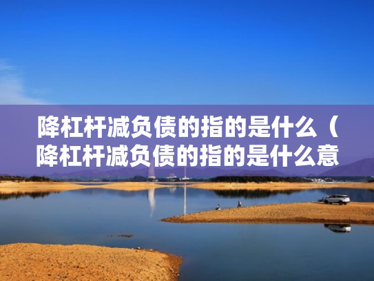 降杠杆减负债的指的是什么（降杠杆减负债的指的是什么意思）