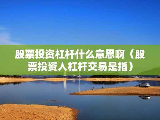 股票投资杠杆什么意思啊（股票投资人杠杆交易是指）