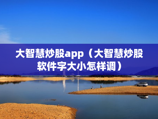 大智慧炒股app（大智慧炒股软件字大小怎样调）