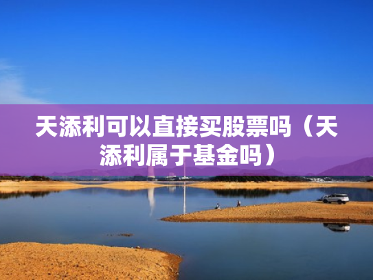 天添利可以直接买股票吗（天添利属于基金吗）