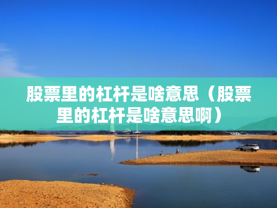 股票里的杠杆是啥意思（股票里的杠杆是啥意思啊）