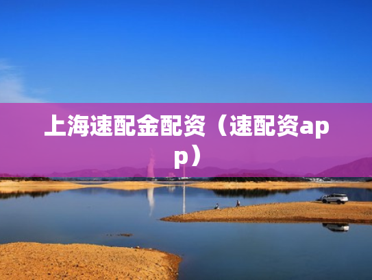 上海速配金配资（速配资app）