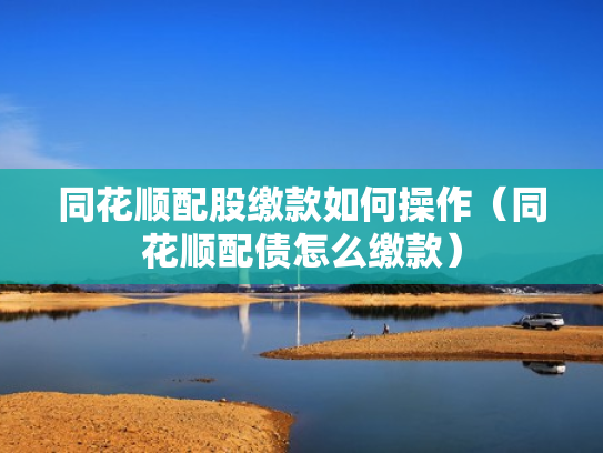 同花顺配股缴款如何操作（同花顺配债怎么缴款）